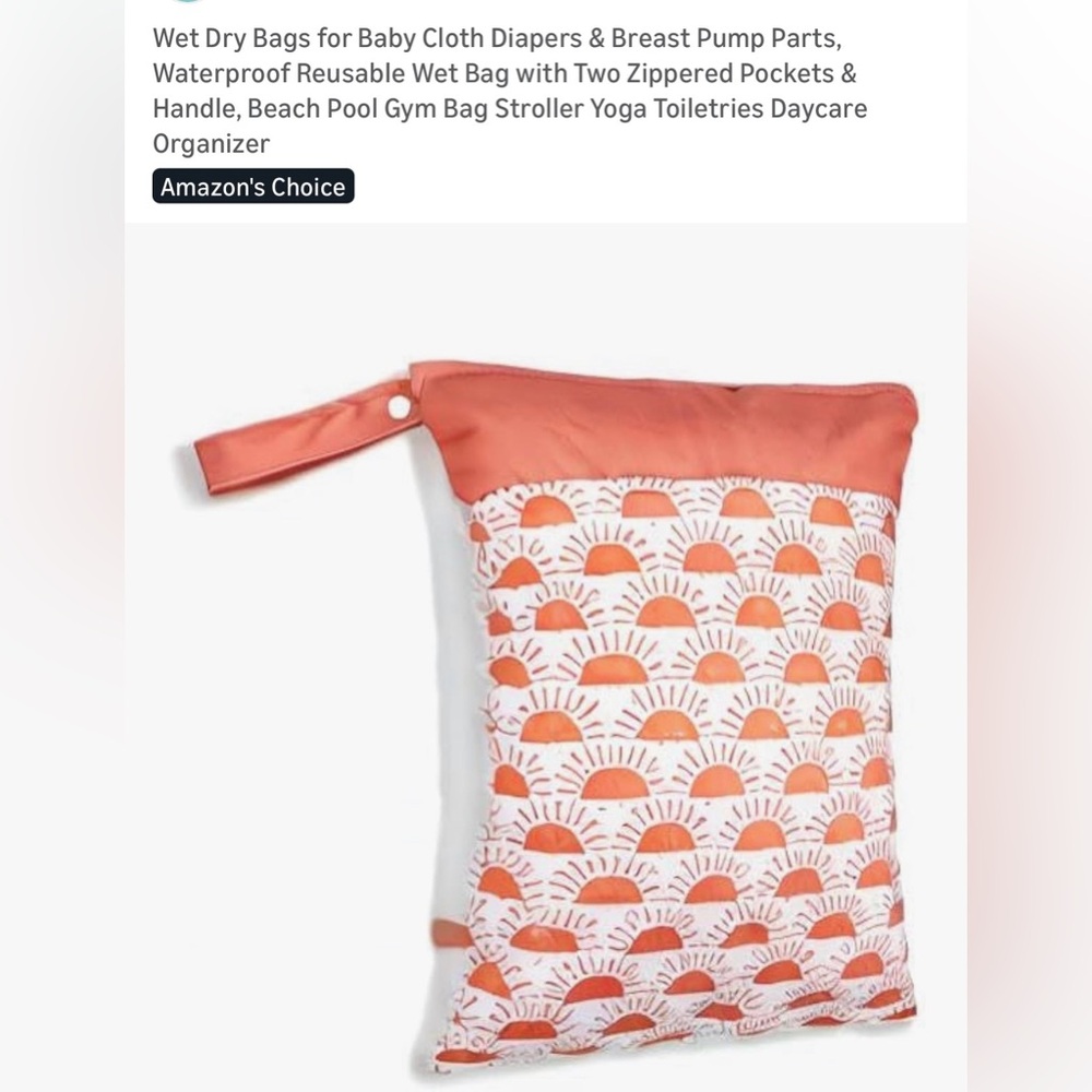 Sunrise Pattern Kids Swim Wet Bag